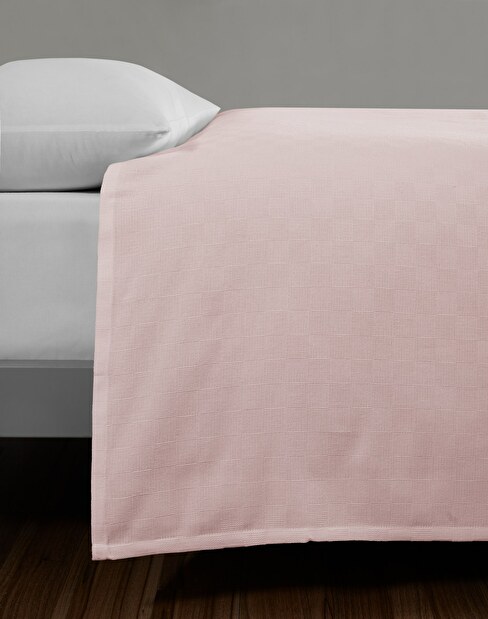 Cuvertură pentru pat 200 x 230 cm Plaines (Roz deschis)