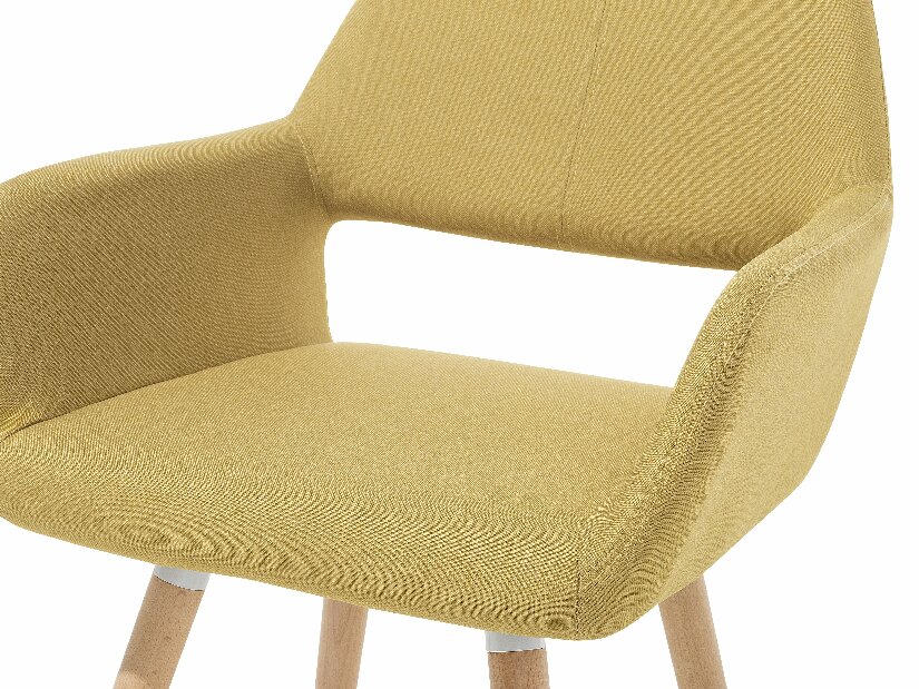 Set 2 buc. scaune pentru sufragerie Chico (galben)
