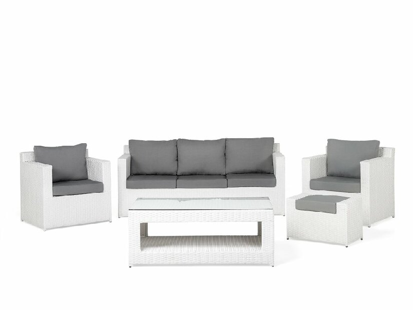 Set canapele pentru grădină Rimi (alb)