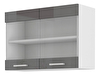 Dulap superior de bucătărie - Saria - 80 GS 60 (gri + alb)
