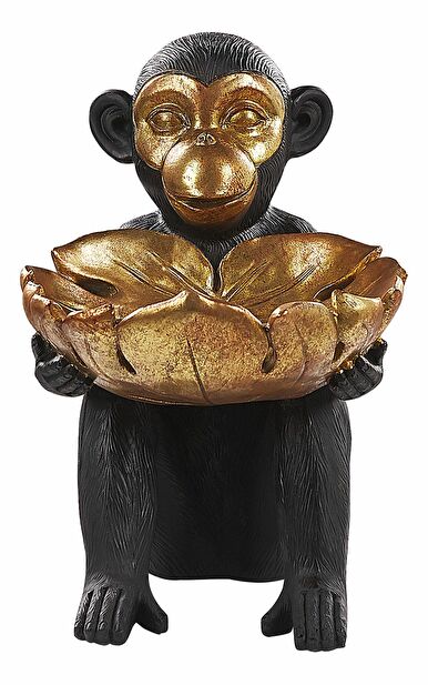 Figurină decorativă SOMUN (negru + auriu)
