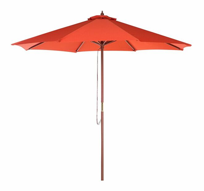 Umbrelă de grădină 270 cm TRATORIA II (lemn) (roșu deschis)