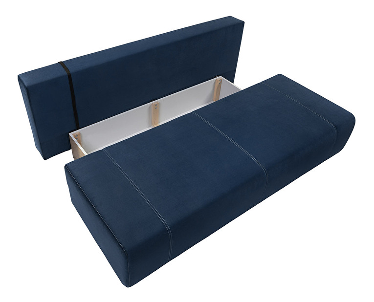 Canapea trei locuri Kinga III Lux 3DL (Albastru închis)