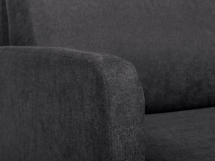 Canapea cu trei locuri Alava Lux 3DL (negru)