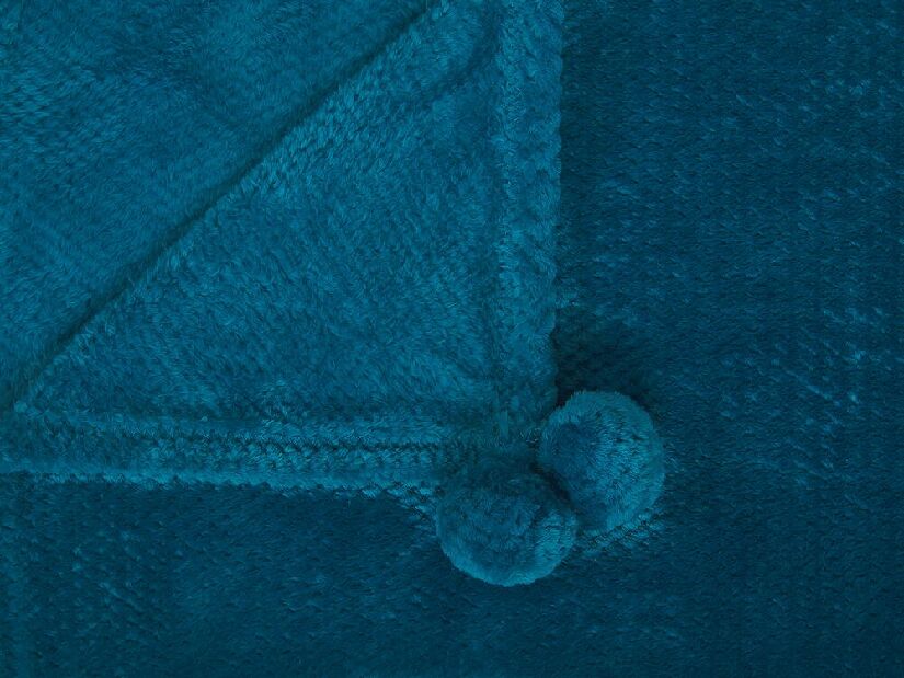 Pătură 220x200 cm SALIER (poliester) (albastru)