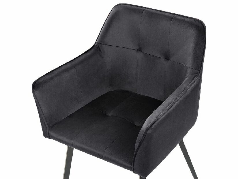 Set 2 buc scaune de sufragerie Jasminka (negru)
