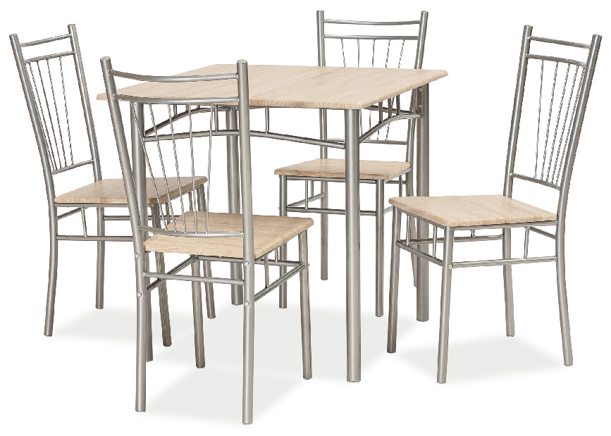 Set masă scaune pentru sufragerie Felica (pentru 4 persoane)