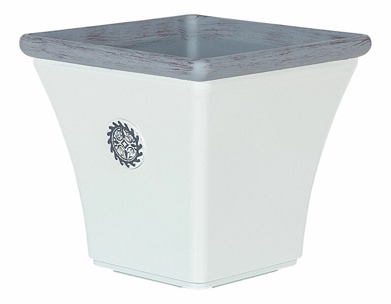 Ghiveci ESTANCIA 39x43x43 cm (ceramică) (alb)