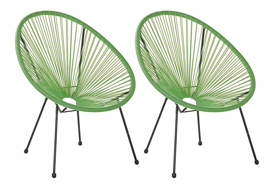 Set 2 buc. scaune ALVAREZ II (verde)