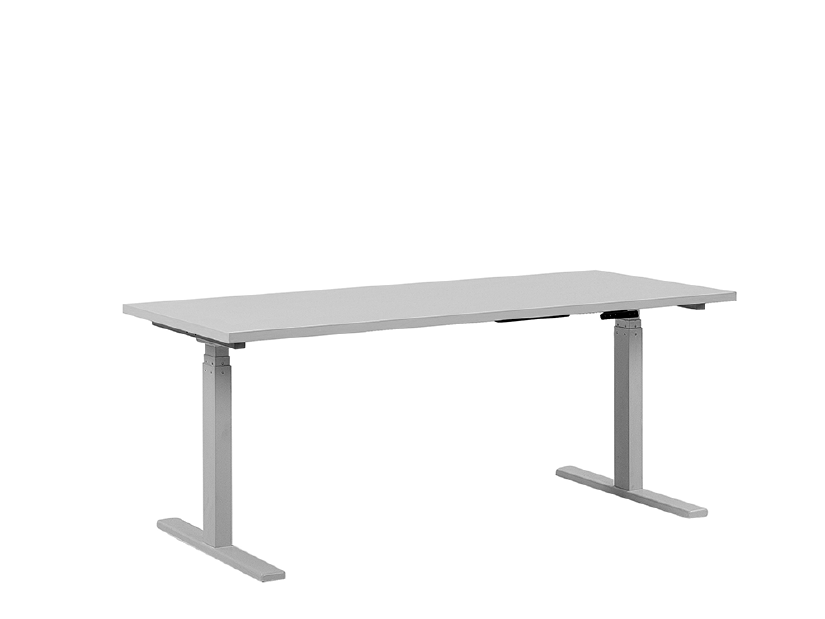 Masă pentru scris UPPER II (130 x 72 cm) (MDF) (reglabil electric) (alb)