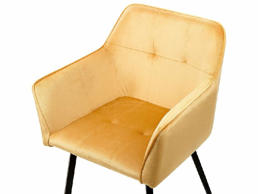 Set 2 buc scaune de sufragerie Jasminka (galben)