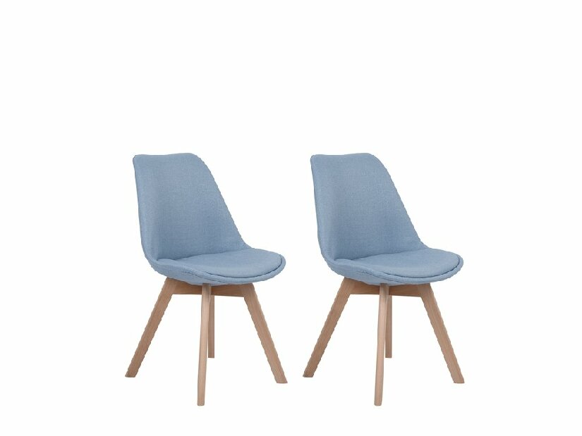 Set 2 buc. scaune pentru sufragerie Doha (albastru deschis)