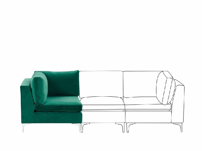 Parte modulară canapea EVENA (verde)