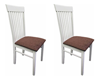 Set 2buc scaune sufragerie Astre (alb + maro) *vânzare