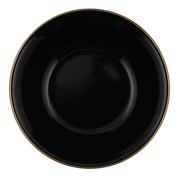 Serviciu de masă (24 buc.) Tyson (Negru + auriu)