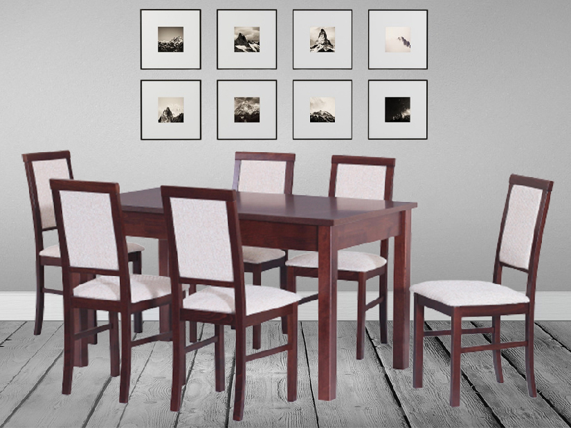 Set masă scaune pentru sufragerie Extos (pentru 6 până la 8 persoane)
