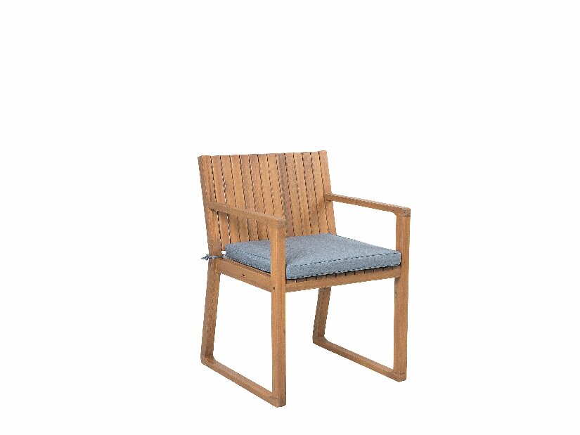 Set scaune 8 buc. Sasan (maro deschis) (cu perne albastre)