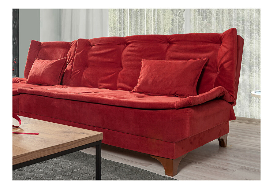 Canapea extensibilă Keid C (roșu) (D)