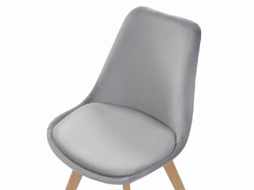 Set 2 buc. scaune pentru sufragerie DOHA II (plastic) (gri)