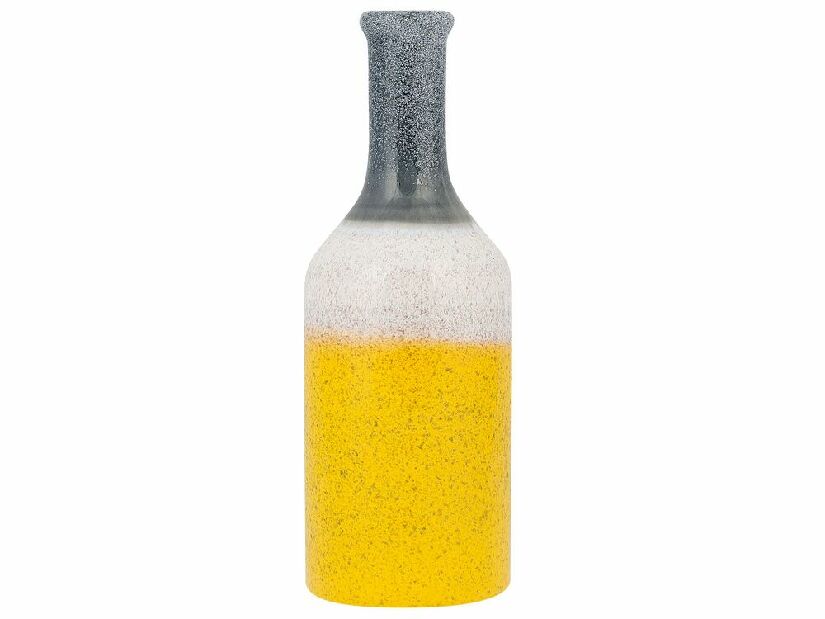 Vază LAURITA 36 cm (sticlă laminat) (galben)