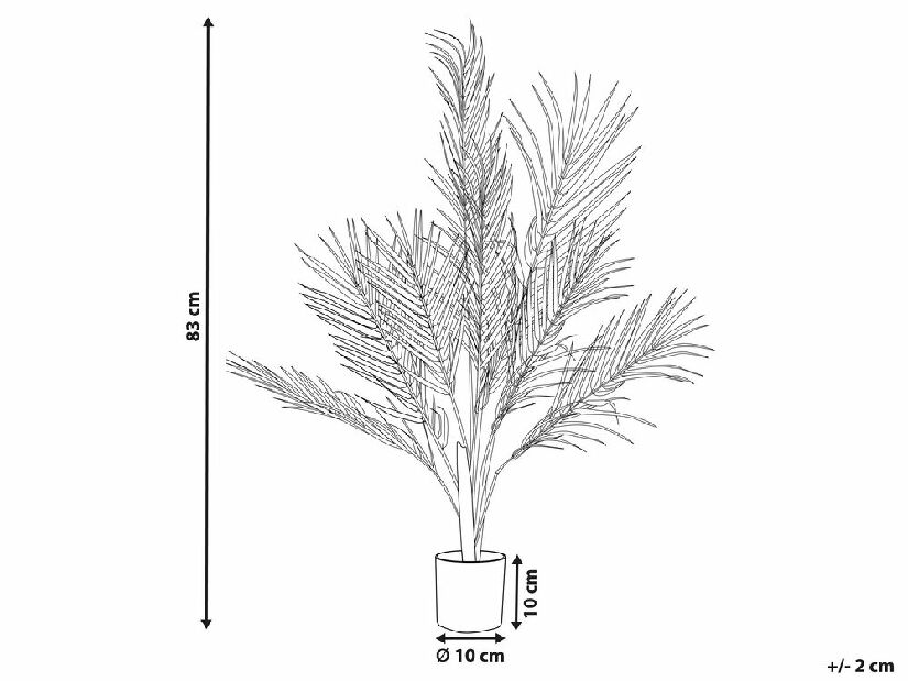Plantă artificială în ghiveci 83 cm Palma (verde)