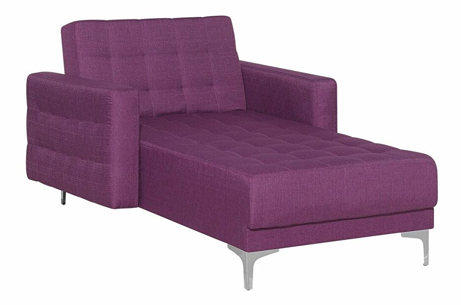 Fotoliu șezlong relaxare ABERLADY (textil) (violet)