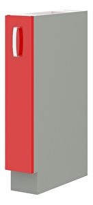 Dulap inferior pentru coș Roslyn 15 D CARGO BB (Roșu + gri)