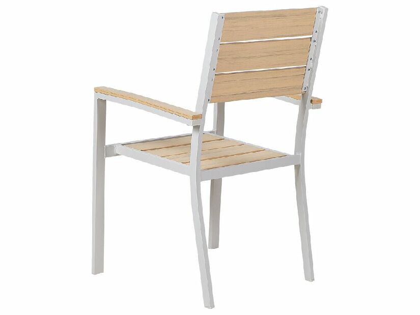 Set de 4 scaune de grădină Praza (lemn deschis)