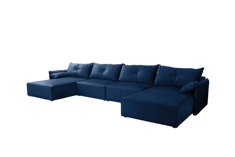 Set canapea fotoliu Leonaro U (albastru închis)