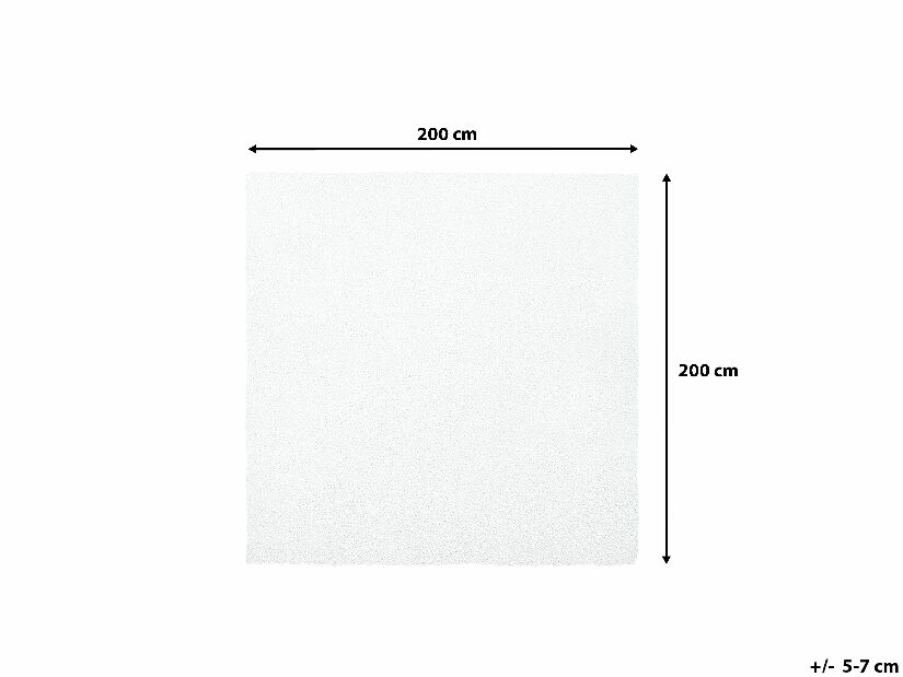 Covor 200x200 cm Damte (alb)