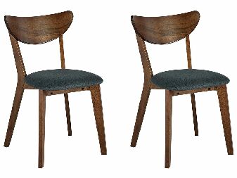 Set 2 buc scaun tip bar Ejus (lemn închis)