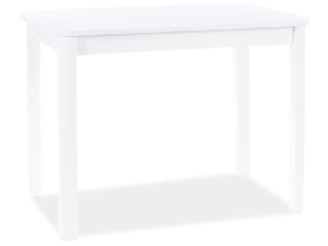 Masă de sufragerie Daniel (alb mat + alb mat) (pentru 4 persoane)