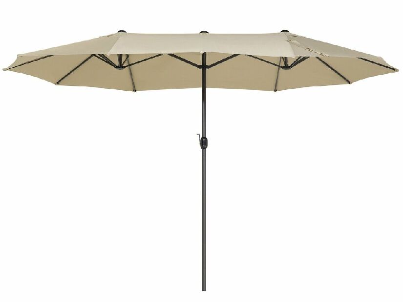 Umbrelă de grădină 270 cm SILVANIA (poliester) (gri + bej)