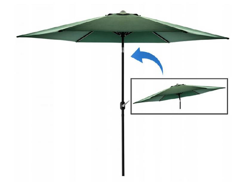 Umbrelă de grădină Rona 3 (verde)