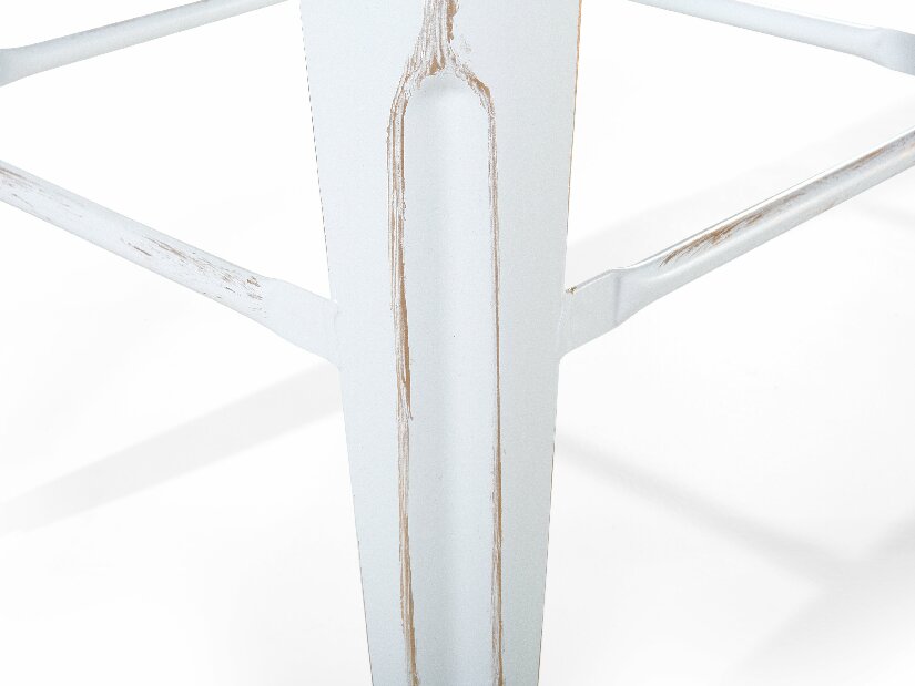 Set scaune tip bar 2buc., 70 cm Cabriot (alb auriu)
