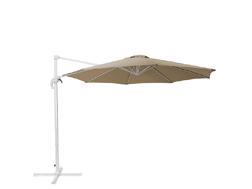 Umbrelă de grădină 300 cm SAVISSI (aluminiu) (bej nisipiu)