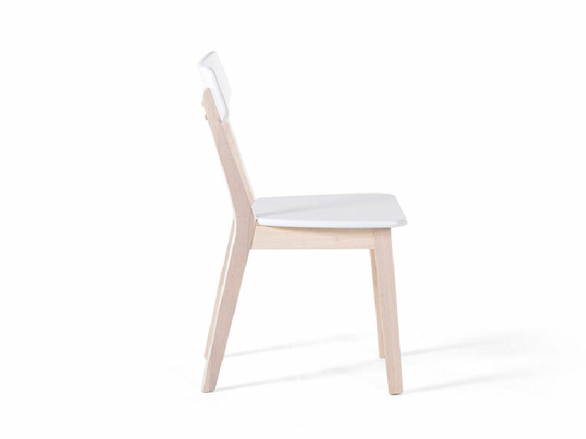 Set 2 buc. scaune pentru sufragerie Salmos (alb)