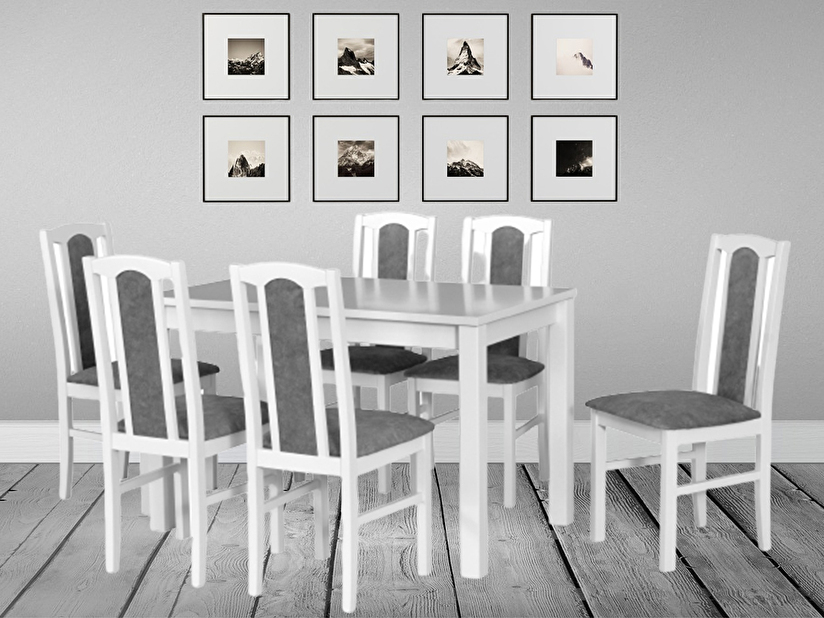 Set masă scaune pentru sufragerie Emerys (pentru 4 până la 6 persoane)