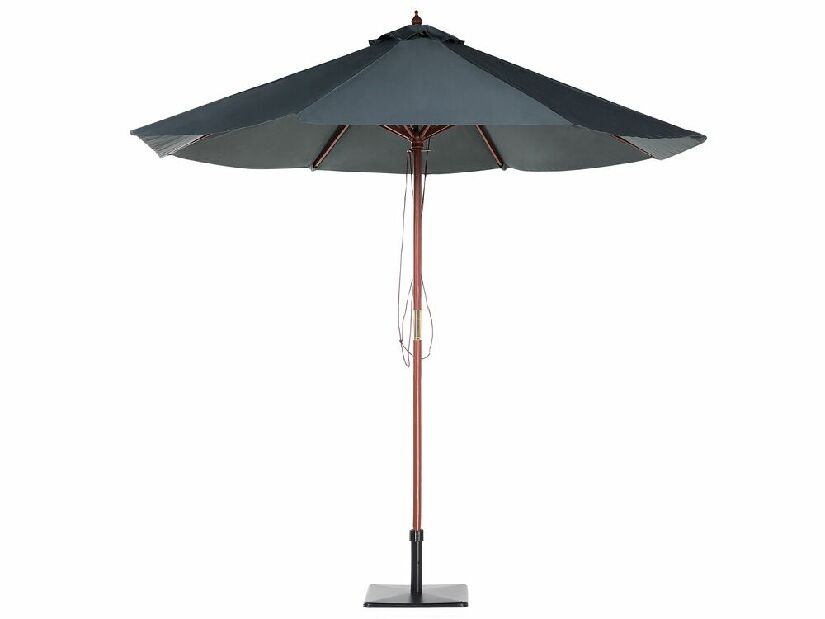 Umbrelă de grădină 270 cm TRATORIA II (lemn) (gri închis)