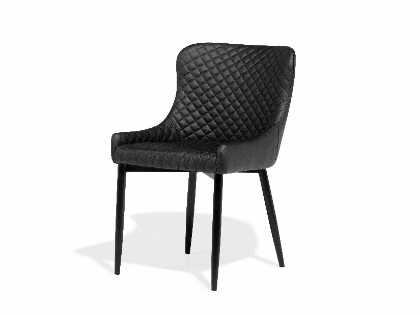 Set 2 buc. scaune pentru sufragerie Soho (negru)