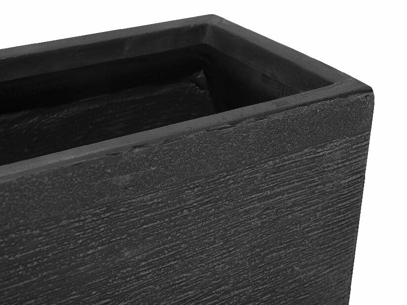 Ghiveci MIMA 24x50x23 cm (ceramică) (negru)
