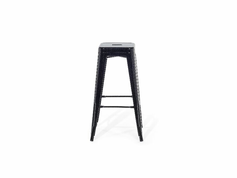 Set scaune tip bar 2buc., 70 cm Cabriot (negru)