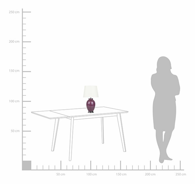 Lampă de masă Buenta (violet)