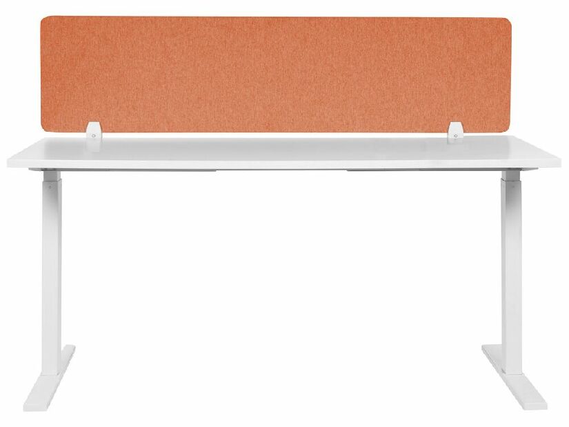 Panou separator birou 160 x 40 cm Walda (roșu) 