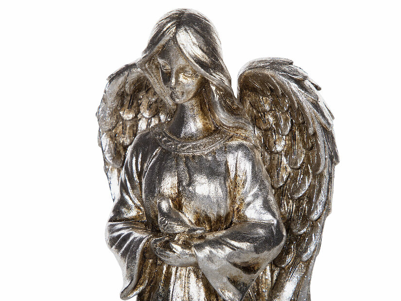 Figurină decorativă NIKAIA 41 cm (ceramică) (argintiu)