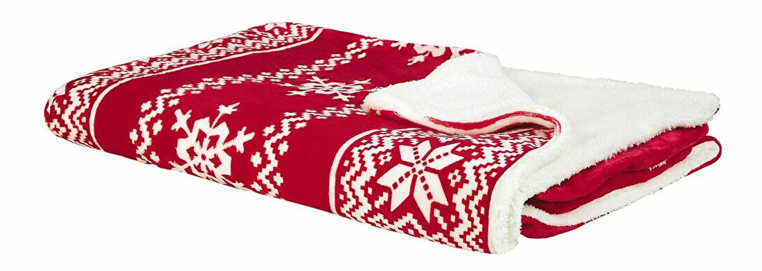 Pătură 150x200 cm VATENA (roșu)