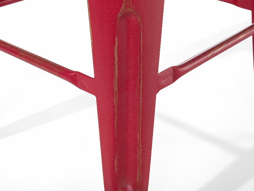 Set scaune tip bar 2buc., 60 cm Cabriot (roșu auriu)