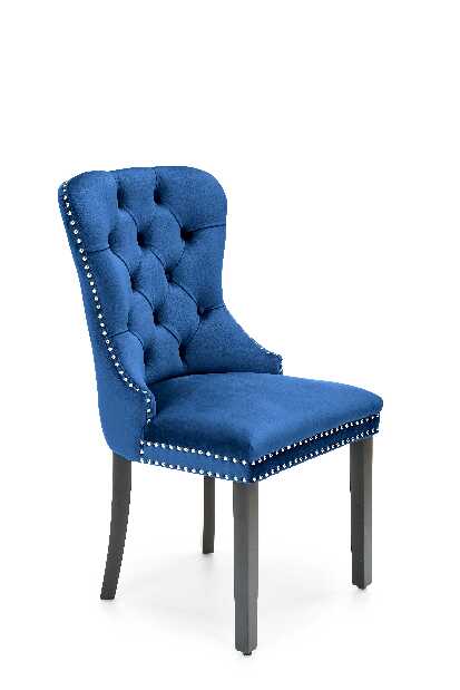 Scaun de sufragerie Minety (albastru închis + negru)