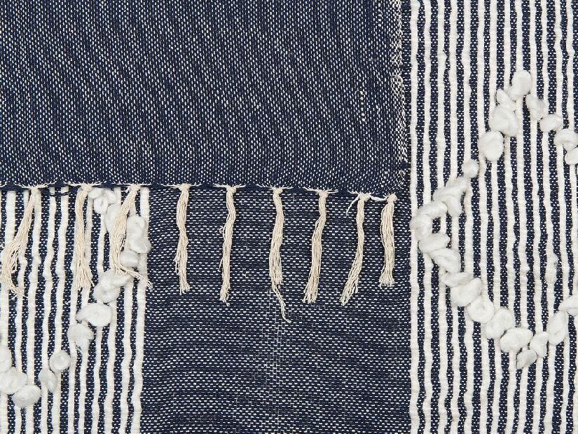 Pătură 155x130 cm NILME (textil) (albastru)