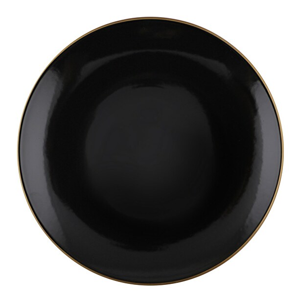 Serviciu de masă (24 buc.) Tyson (Negru + auriu)